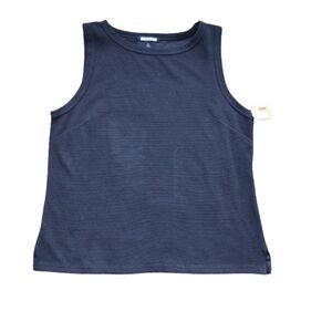 NWT Banana Republic Black Structured Sleeveless Top XL